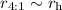 $r_{4{:}1}\sim r_{\rm h}$