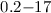 $0.2{-}17$