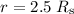 $r=2.5\;R_{\rm s}$
