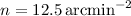 $n=12.5\,{\rm arcmin}^{-2}$
