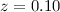 $z=0.10$