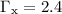 $\Gamma_{\rm x}=2.4$