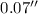 $0.07\arcsec$