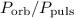 $P_{\rm orb}/P_{\rm puls}$