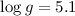 $\log{g}=5.1$