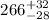 $266^{+32}_{-28}$
