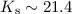 $K_{\rm s} \sim 21.4 $