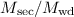 $M_{\rm sec}/M_{\rm wd}$