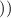 $))$