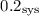 $0.2_{\rm sys}$
