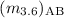 $(m_{3.6})_{\rm AB}$