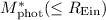 $M_{\mathrm{phot}}^{*}(\le R_{\mathrm{Ein}})$