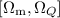 $[\Omega_{\rm m},\Omega_Q]$