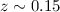 $z\sim0.15$