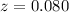 $z=0.080$