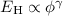 $E_{\rm H} \propto \phi^\gamma $
