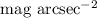 $\mathrm{mag~arcsec^{-2}}$