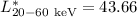 $L^*_{20-60~{\rm keV}}=43.66$