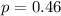 $p=0.46$