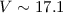 $V\sim17.1$