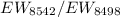$EW_{8542}/EW_{8498}$