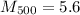 $M_{500} = 5.6$