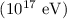 $(10^{17}~{\rm eV})$