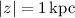 $|z| = 1\,{\rm kpc}$