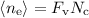 $\langle n_{\rm e}\rangle = F_{\rm v}N_{\rm c}$