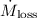 $\dot M_{\rm loss}$