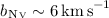 $b_\ion{N}{v} \sim 6\,\mathrm{km\,s}^{-1}$