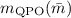 $m_{\rm QPO}(\bar{m})$
