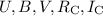$U,B,V,R_{\rm C},I_{\rm C}$