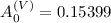 $A_0^{(V)}=0.15399$