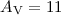 $A_{\rm V}=11$