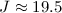 $J\approx19.5$