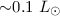 ${\sim} 0.1~\hbox{$L_{\odot}$}$