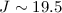 $J \sim 19.5$
