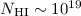 $N_{\rm{HI}} \sim 10^{19}$