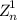 $\textsl{Z}^{1}_{n}$