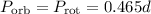 $P_{\rm orb}=P_{\rm rot}=0.465d$
