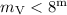 $m_{\mathrm V} < 8^{\mathrm m}$