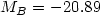 $M_B=-20.89$