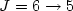 $J=6\rightarrow5$