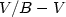 $V/B-V$