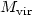 $M_{\mathrm{vir}}$