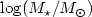 $\log(M_\star/M_\odot)$