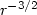 $r^{-3/2}$
