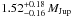 \hbox{$1.52_{-0.16}^{+0.18} \, M_{\mathrm{Jup}}$}