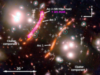 JWST image of PLCKG165+67 and arc hosting supernova H0pe